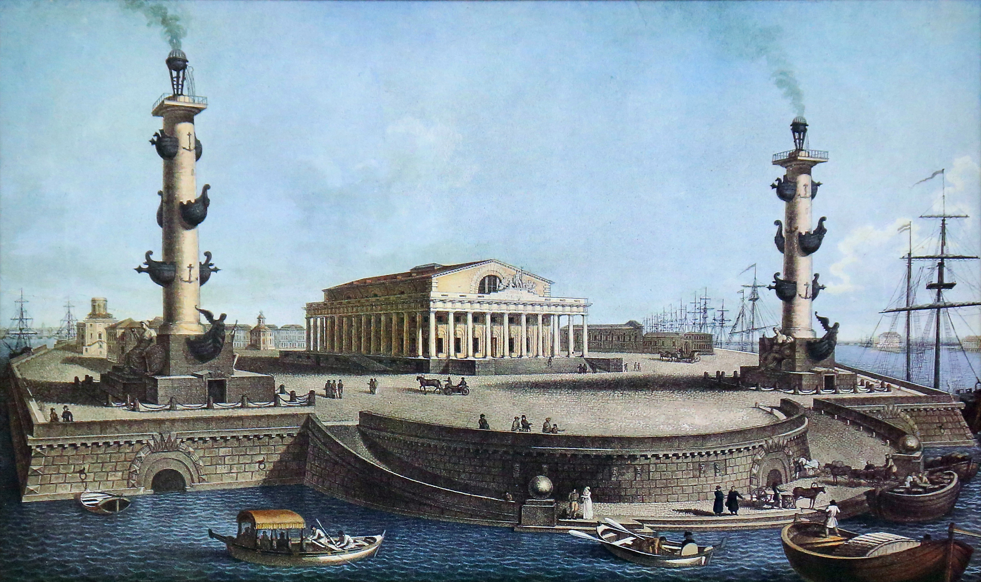 Стрелка Васильевского острова 19 век